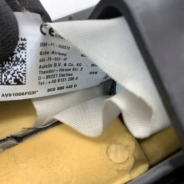 OEM 685465236523652 Achter rechter zijairbag voor VW Passat B8 image 9