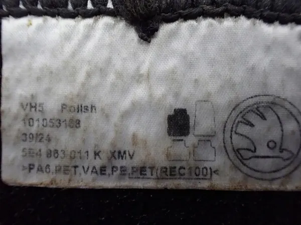 Alfombrillas de felpa OEM 5E4863011K para Skoda Octavia IV image 4