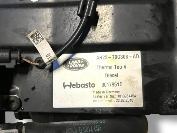 AH2270G308AD Webasto parkeerverwarming voor Range Rover image 7