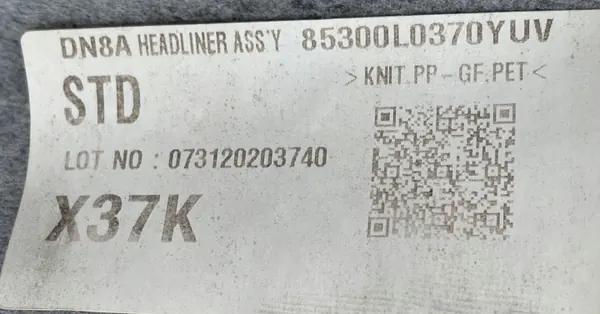 OEM WDF324RTE2F4E Plafonnier Noir pour Hyundai Sonata image 9