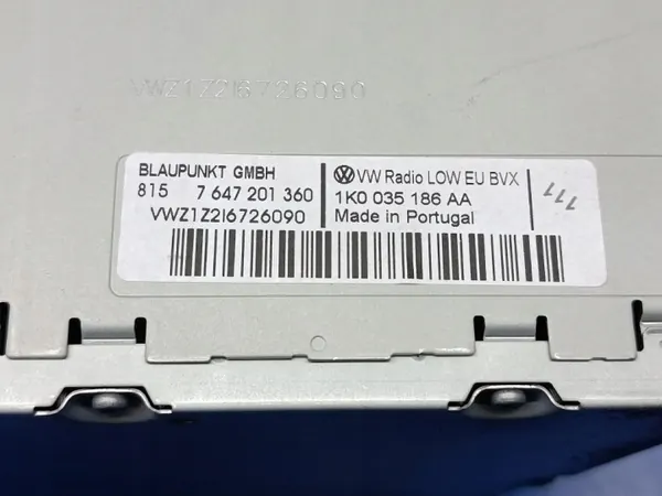 OEM 1K0035186AA Radio CD für Volkswagen Touran image 8