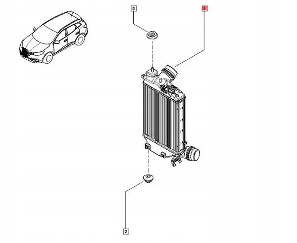 Intercooler Renault 1.6 DCI OE 144614EB1B image 2