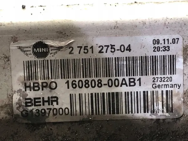 Radiador de agua MINI R56 1.6 109CV 2751275 image 5