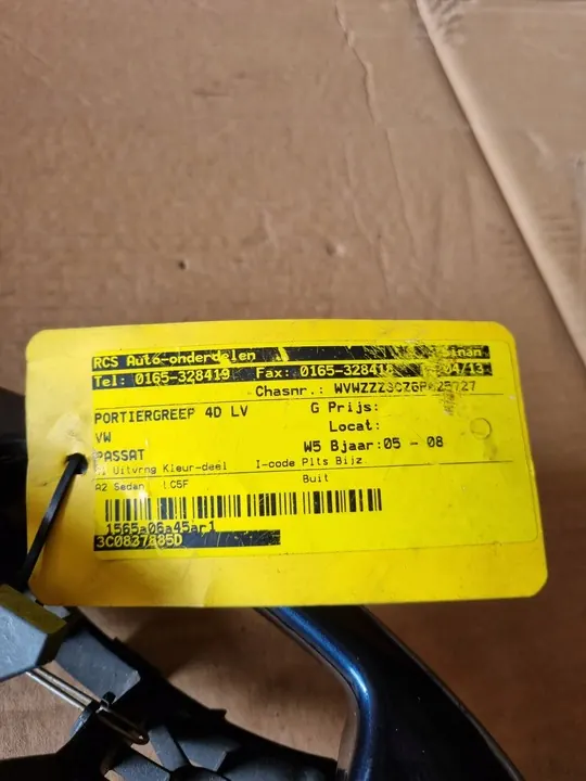 Vasen ovenkahva VW PASSAT B7 ALLTRACK 3C0837885D image 8