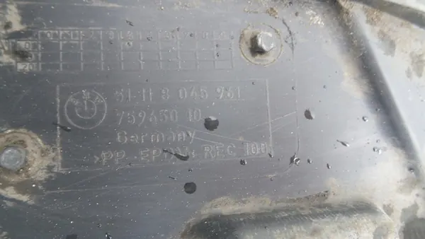 Left Front Anticorrosive Wheel Arch BMW 1, OEM 51717166243 image 5