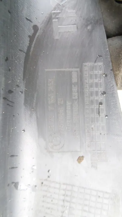 Left Front Anticorrosive Wheel Arch BMW 1, OEM 51717166243 image 9