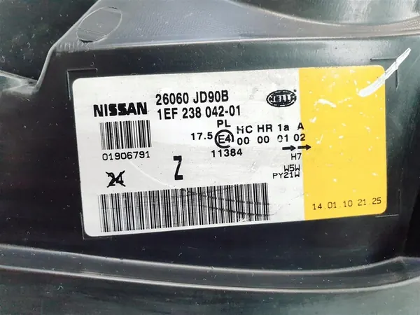 Vasen ajovalot Nissan Qashqai J10 OEM image 7