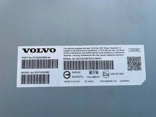 Volvo Vahvistin OEM 32264589AA XC60 II Hybridille image 3