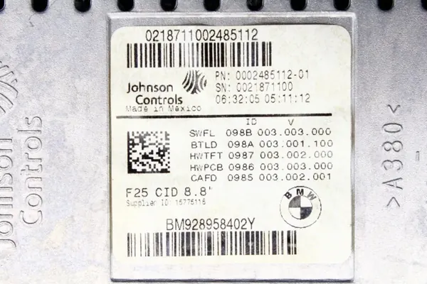 Écran navigation BMW X3 F25 OEM 9289584 - Occasion image 5