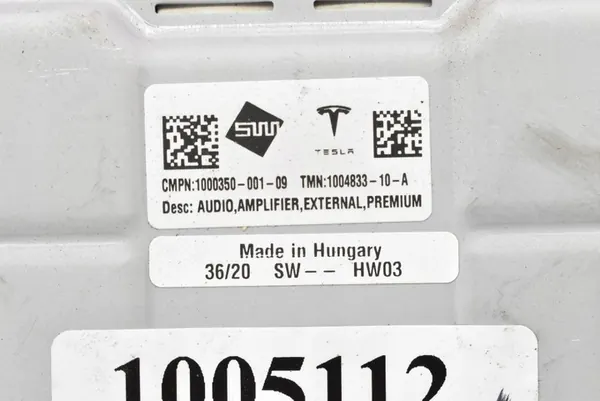 TESLA S ÄÄNIVAHVISTIN 1004833-10-A image 9