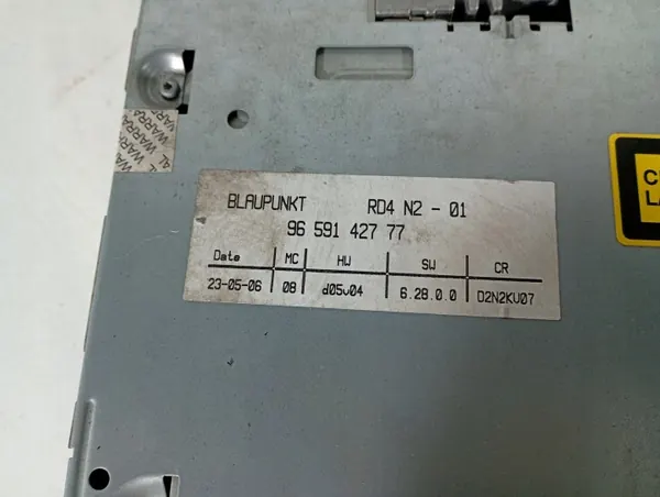 Peugeot 407 04-11 Radio OEM M1S247 DOM 00020448 image 5
