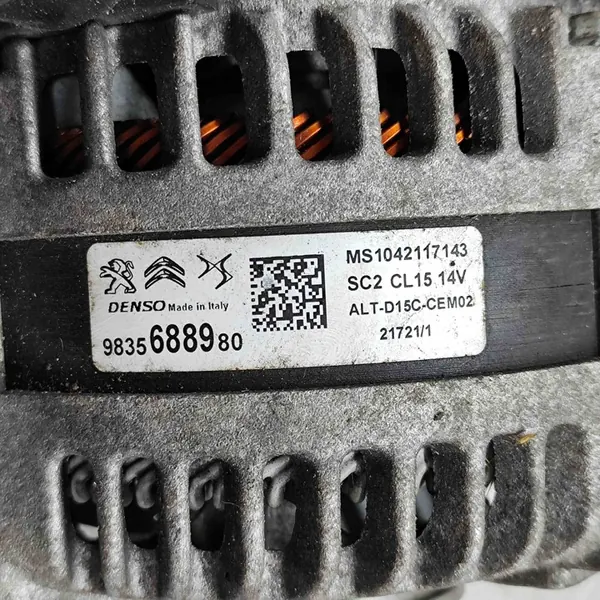 Vaihtovirtageneraattori CITROËN C4 III 1.2L diesel 9835688980 image 7