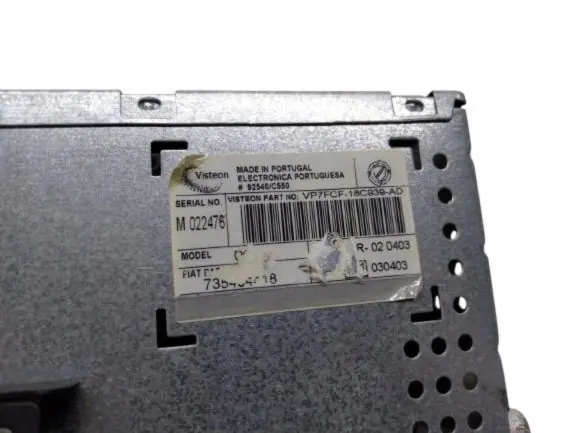 Fiat Bravo II 1.9 JTD fabrieksradio OEM 735464418 image 3