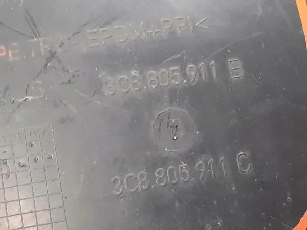 VW Passat CC Front Left Wheel Arch Cover OEM 3C8805911B image 2