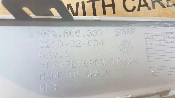 VW T-CROSS Framskärms Spoiler 2GM image 3