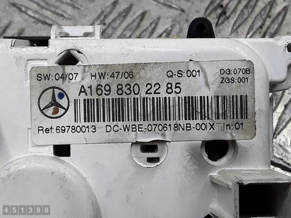 Módulo climatização Mercedes Classe A OEM a1698302285 image 4