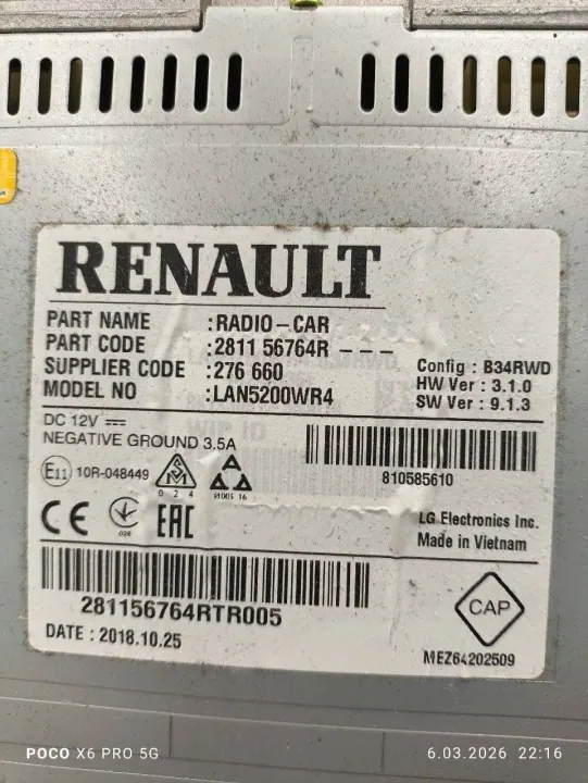 Renault Trafic III Multimedia-eenheid OEM 281156764R image 10