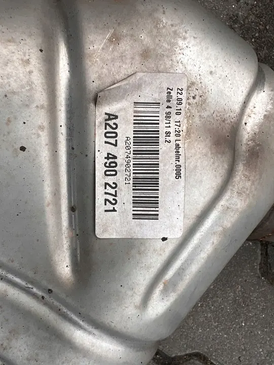 Sistema de escape completo Mercedes-Benz E550 5.5 V8 W207 A2074902721 image 3