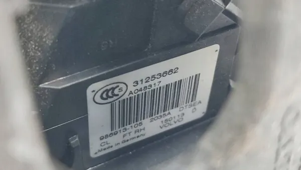 Vorderes rechtes Türschlosskabel Volvo XC60 I 31253662 image 7