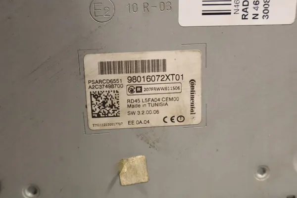 Peugeot 3008 I Radio OEM 98016072XT01 Gebraucht image 7