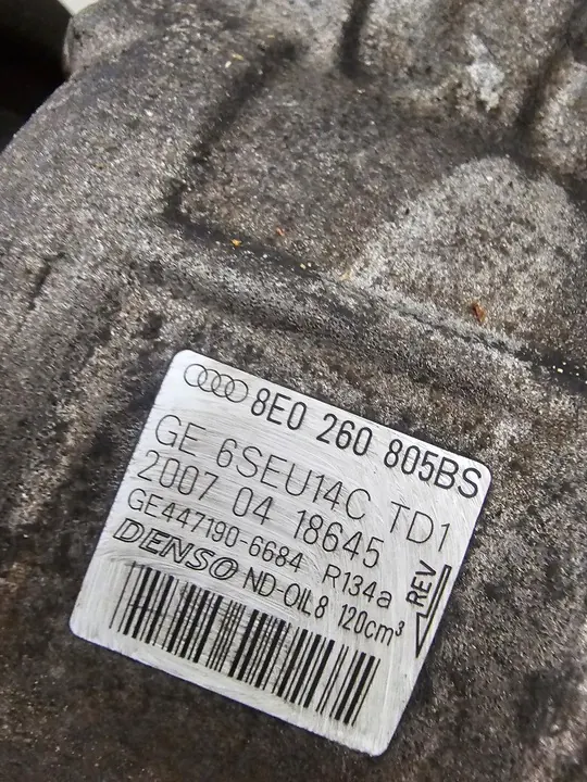 Compressore aria AUDI A4 B7 2.0 TSI 6SEU14C image 2