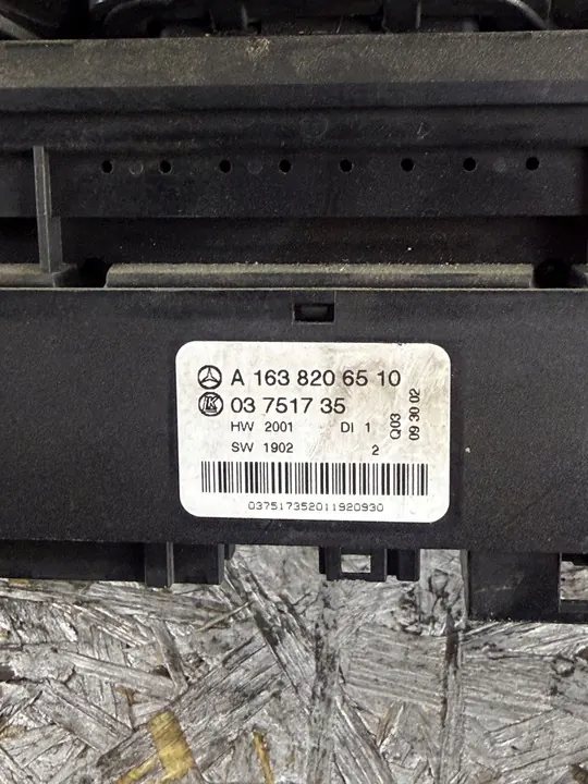 Centraal Paneel Schakelaars Mercedes ML W163 A1638206510 image 4