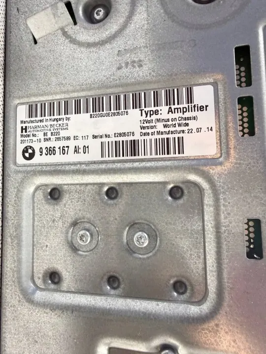 Amplificador Sonido OEM 9366167 para BMW Serie F image 4
