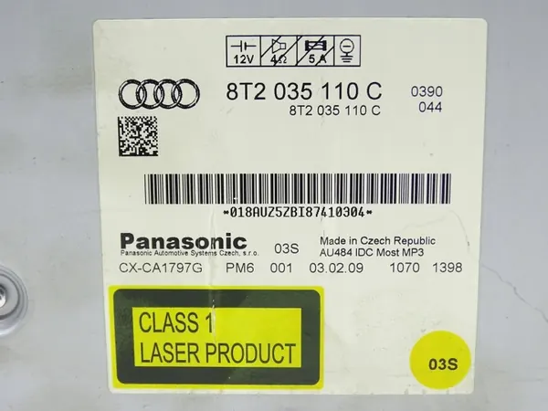 Audi 6-CD-wisselaar OEM 8T2035110C voor A4 B8 A5 image 4