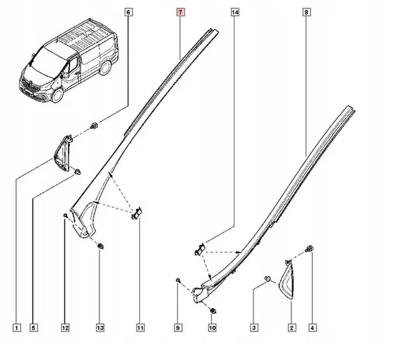 Renault Framschemeskydd Höger 727608750R image 2