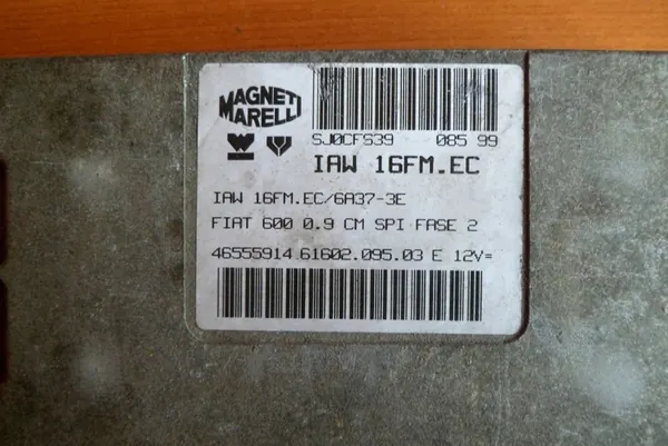 Unité de contrôle moteur Fiat Seicento 0.9 IMMO OFF IAW 16FM.EC image 3