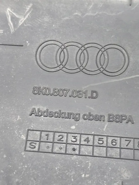 AUDI A4 B8 Tampa de para-choque dianteiro 8K0807081D image 3