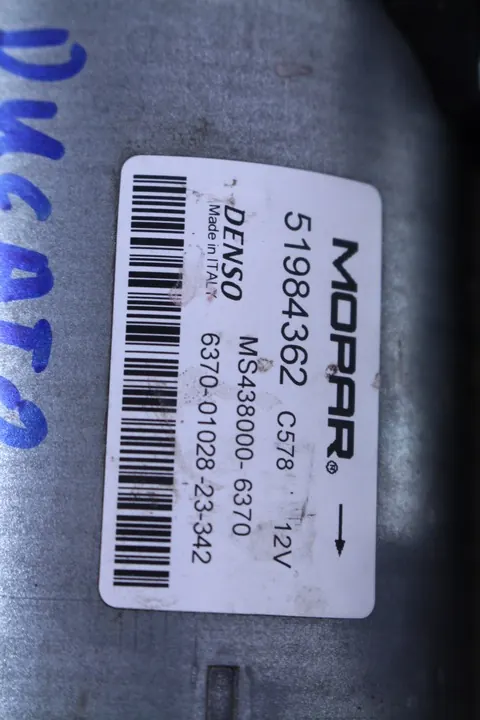 Motor de arranque Fiat Ducato 2.2 Euro 6, 2021-2024 image 4