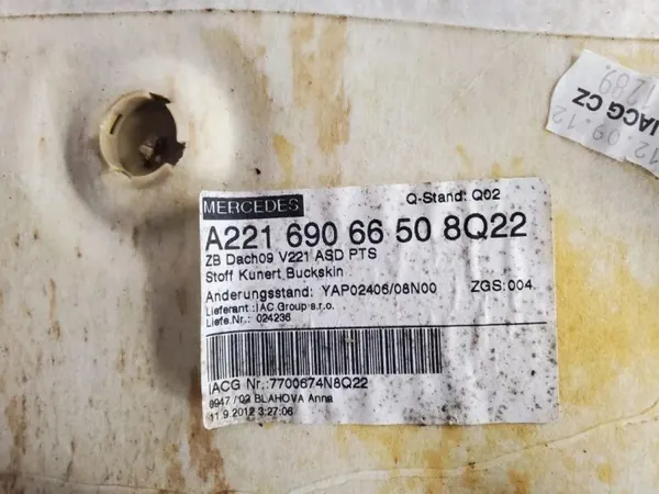 Techo usado OEM A2216906650 para Mercedes-Benz S image 6
