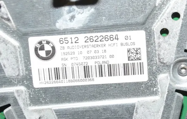 Sistema de som OEM 9354083 para BMW 6 Gran Turismo image 8