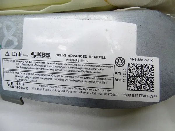 OEM 5N0880741K Vänster Airbaggardin för VW Tiguan I image 6