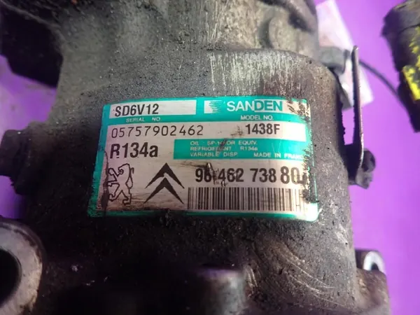 Compressore Aria Condizionata PEUGEOT 206 02-09 1.4 9646273880 image 6