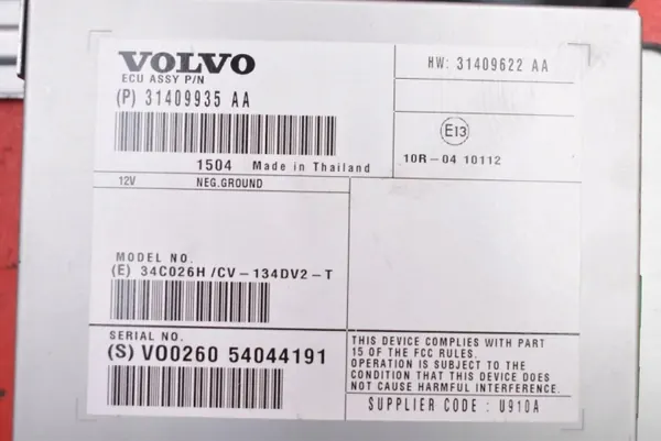 Amplificador de Radio OEM 31409935AA para Volvo V40 image 9