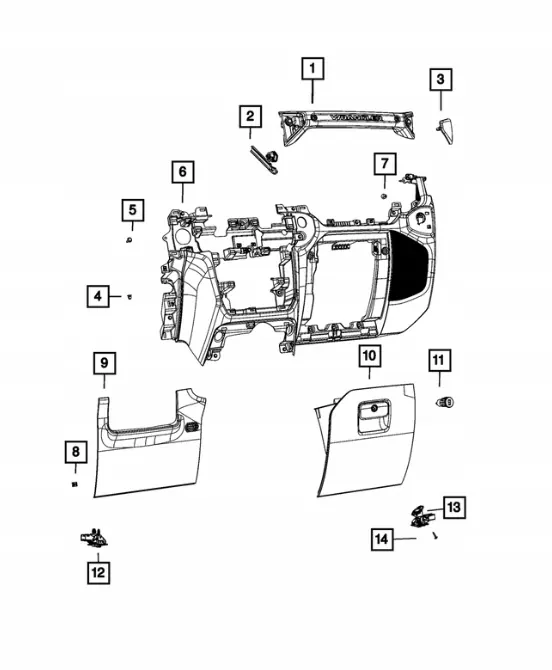Cubierta Asa Plástica OEM 6AG67TX7AD para Jeep image 3