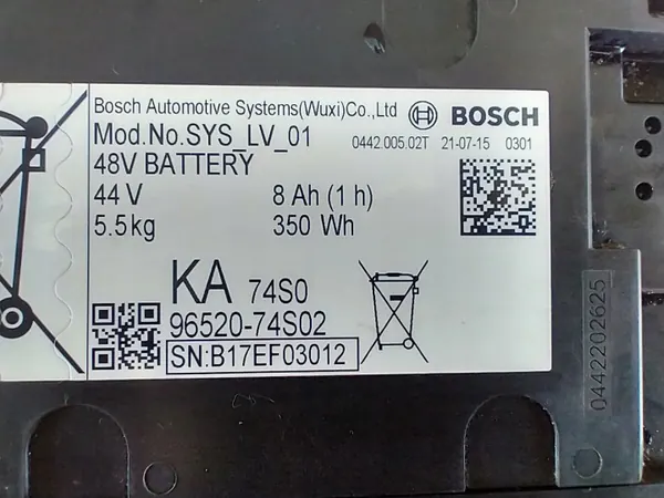 Suzuki Vitara III Batteri OEM 96520-74S02 - Begagnad image 4