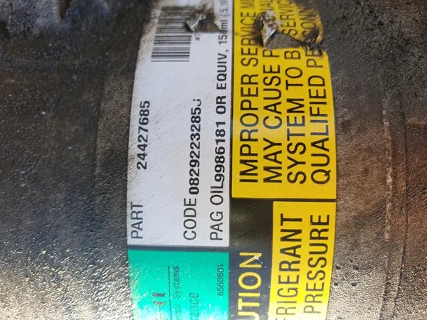 Compressor A/C Opel Corsa C 2001 24427685 image 2