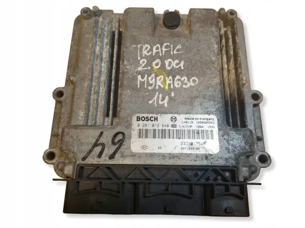 Renault Trafic ECU OEM 237101754r 0281019840 image 2