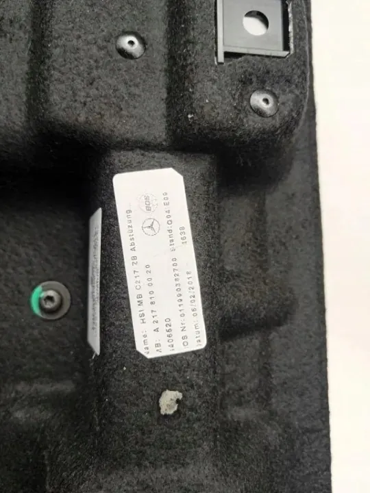 Estante de maletero Mercedes-Benz S Coupe C217 OEM A2178100020 image 3