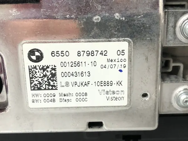 Écran d'info central BMW 3 G20 OEM 65508798742 2019- image 10