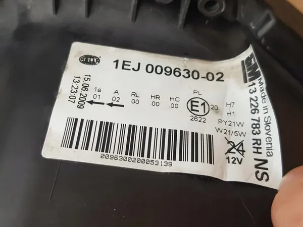 Oikea Etuvalaisin / Opel Insignia A 2008-2013 / Hella image 2