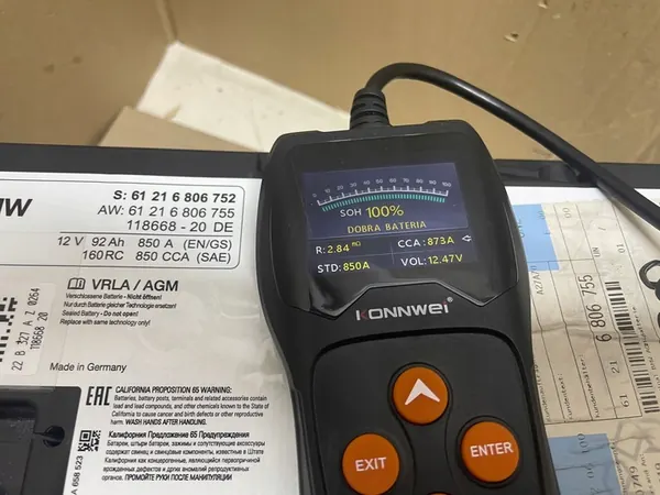 AGM START-STOP Batterie 12V 92AH 850A BMW 2022 OEM image 6