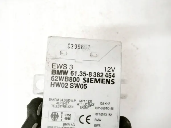 BMW 5-Serien Immobiliserdator OEM 61358382454 image 3