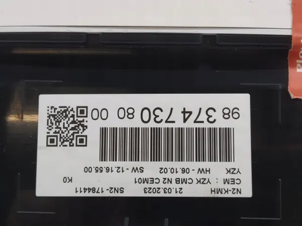 Compteur 9837473080 2.0 D Toyota ProAce II (2016-) image 3
