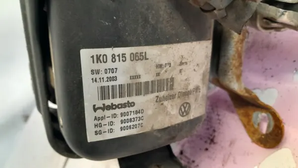VW Touran I Webasto Parking Heater Diesel 1K0815065L image 3
