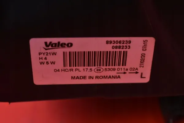 Vänster strålkastare OEM 89306239 för SEAT Ibiza III 02-06 image 9