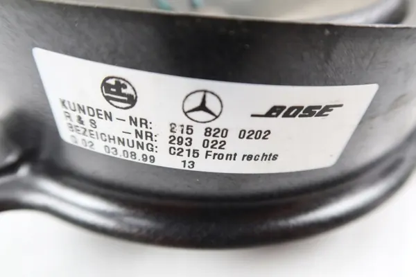 Mercedes W215 CL Rechter voorluidspreker OEM 2158200202 image 3